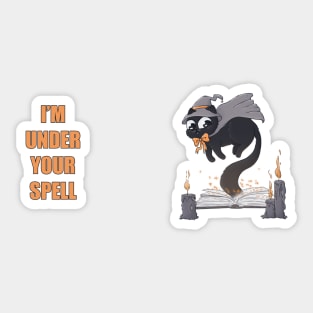 Under Your Spell Mage Cat Sticker